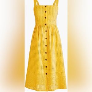 NWT J.CREW Sundress Button Front Eyelet